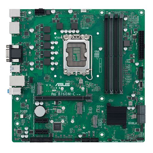 Asus PRO B760M-C-CSM - Corporate Stable Model, Intel B760, 1700, Micro ATX, 4 DDR5, VGA, HDMI, 2 DP, GB LAN, PCIe4, 2x M.2 Asus PRO B760M-C-CSM - Corporate Stable Model, Intel B760, 1700, Micro ATX, 4 DDR5, VGA, HDMI, 2 DP, GB LAN, PCIe4, 2x M.2
